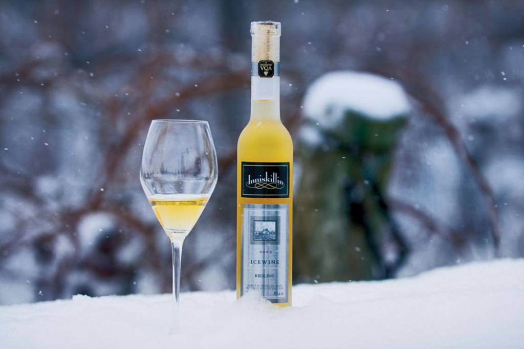 Viñedos bajo el frío invernal, vinos de hielo